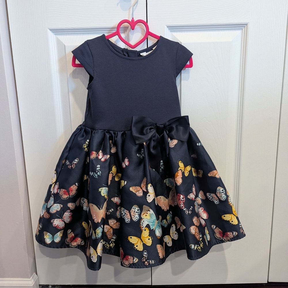Butterfly Print Kids Dress